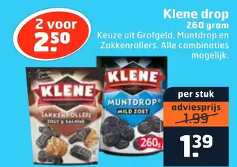 Trekpleister Klene drop 260gram aanbieding