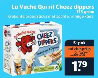 Trekpleister La Vache Qui rit cheez dippers 175gram aanbieding