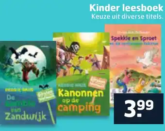 Trekpleister Kinder leesboek aanbieding