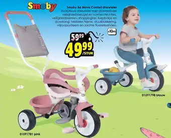 ToyChamp Smoby Be Move Comfort driewieler aanbieding