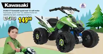 ToyChamp Kawasaki quad met 12 volt motor aanbieding