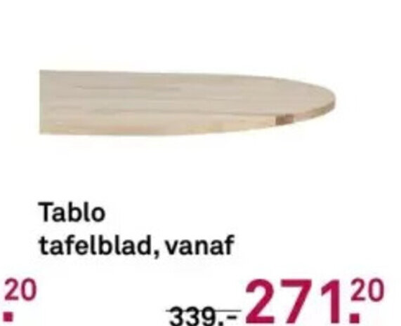 Karwei Tablo tafelblad, vanaf aanbieding