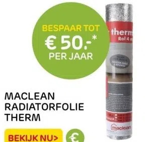 Praxis MACLEAN RADIATORFOLIE THERM aanbieding