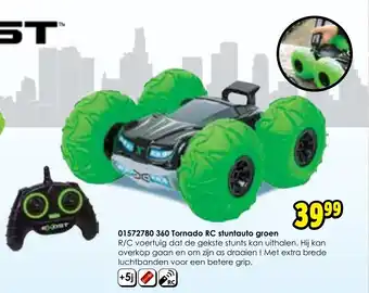 ToyChamp Exost 360 Tornado RC stuntauto groen aanbieding