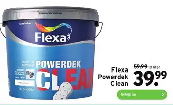 GAMMA Flexa Powerdek Clean 10liter aanbieding