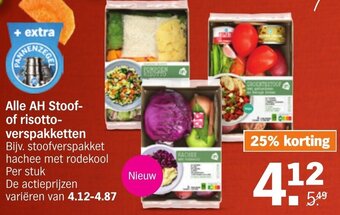 Albert Heijn Alle AH Stoof of risotto-verspakketten aanbieding