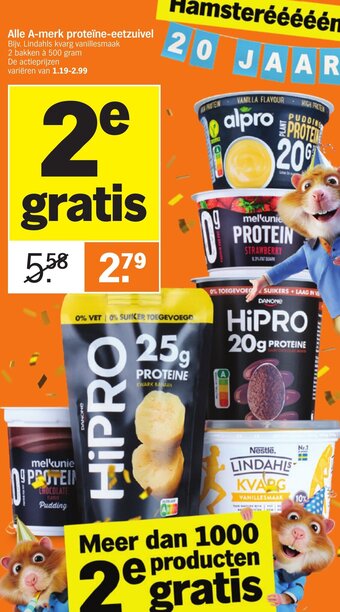 Albert Heijn Alle A-merk proteïne-eetzuivel aanbieding