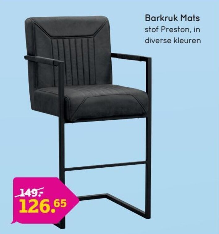 Leen Bakker Barkruk Mats aanbieding