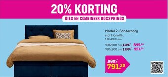 Leen Bakker Model 2: Sonderborg 140x200cm aanbieding