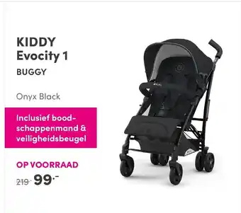 Baby & Tiener kiddy Evocity 1 Onyx black buggy aanbieding