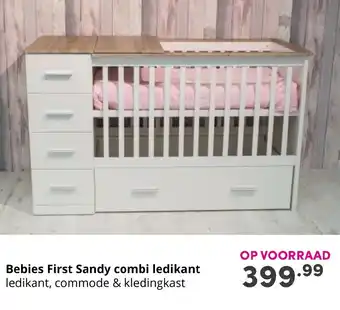 Baby & Tiener Bebies First Sandy combi ledikant aanbieding