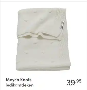 Baby & Tiener Meyco Knots Ledikantdeken aanbieding