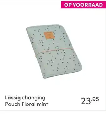 Baby & Tiener Lassig Changing pouch Floral mint aanbieding