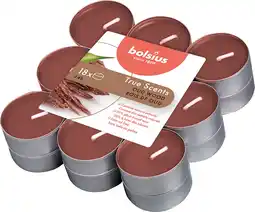 Intratuin Bolsius geurkaars true scents oud wood bruin 4 uur 18 stuks aanbieding
