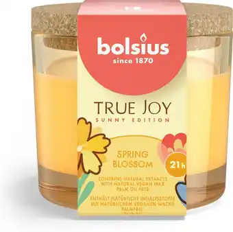 Intratuin Bolsius geurkaars true joy spring blossom geel 13 uur d 8,4 h 5,2 cm aanbieding