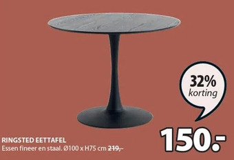 Jysk Ringsted eettafel aanbieding