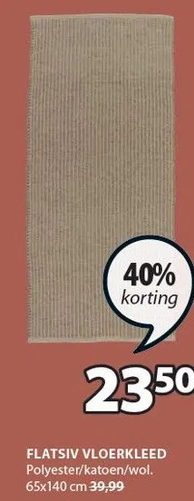 Jysk Flatsiv vloerkleed aanbieding