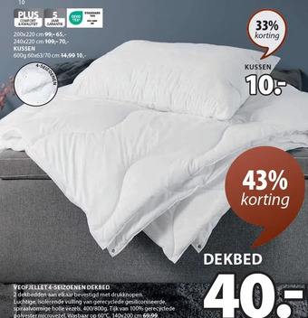 Jysk Veofjellet 4-seizoenen dekbed aanbieding