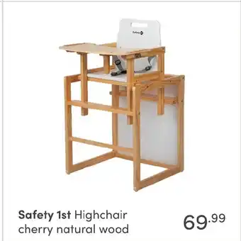 Baby & Tiener Safety 1st Highchair cherry natural wood aanbieding