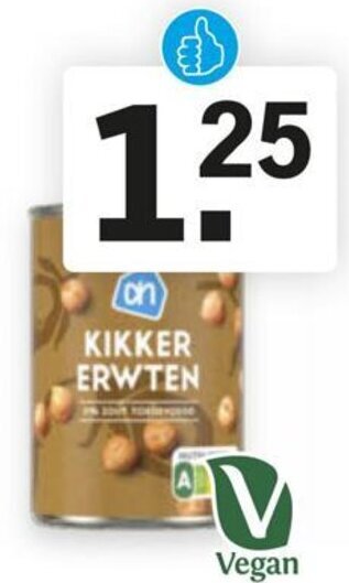 Albert Heijn AH Kikkererwten 400g aanbieding