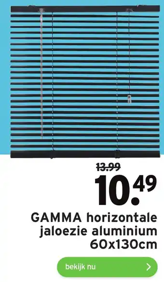 GAMMA GAMMA horizontale jaloezie aluminium 60x130cm aanbieding