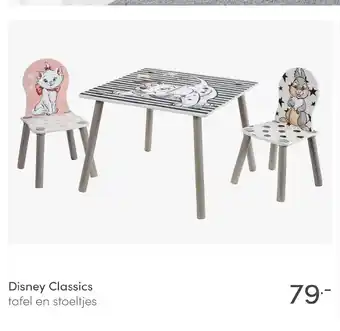 Baby & Tiener Disney Classics Tafel en stoeltjes aanbieding