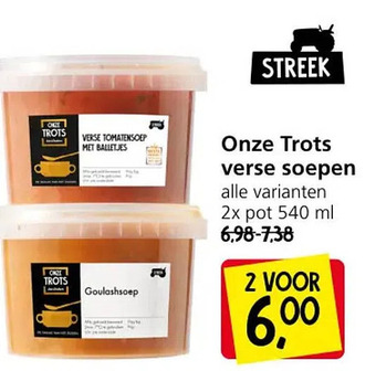 Jan Linders Onze trots verse soepen aanbieding