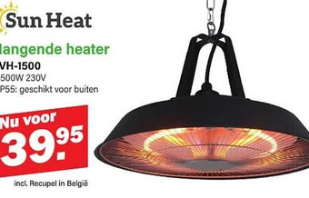 Van Cranenbroek Hangende heater tvh-1500 aanbieding