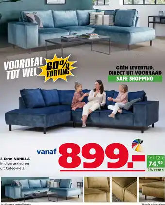 Seats and Sofas 2-Term Manilla aanbieding