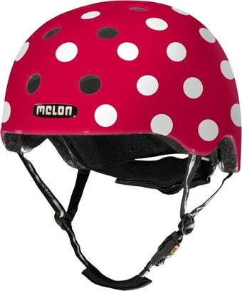 Bol.com Melon fietshelm urban active dotty polycarbonaat mt 46-52 cm aanbieding