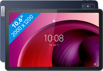 Coolblue Lenovo tab m10 128gb wifi + 5g blauw aanbieding