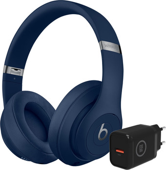 Coolblue Beats studio3 wireless blauw + bluebuilt oplader aanbieding