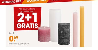 Kwantum Alle diner-, stomp-en ledkaarsen aanbieding