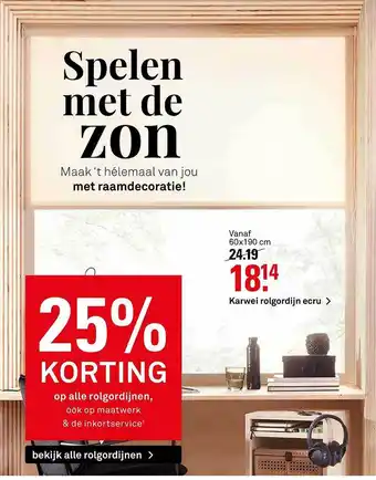 Karwei Spelen Met De Zon 60x190cm aanbieding