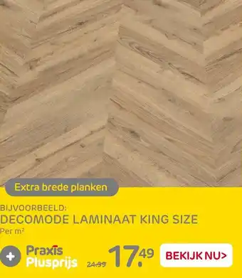 Praxis Decomode laminaat king size aanbieding