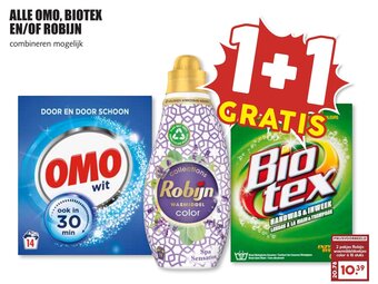 De Boerenschuur ALLE OMO, BIOTEX EN/OF ROBIJN aanbieding