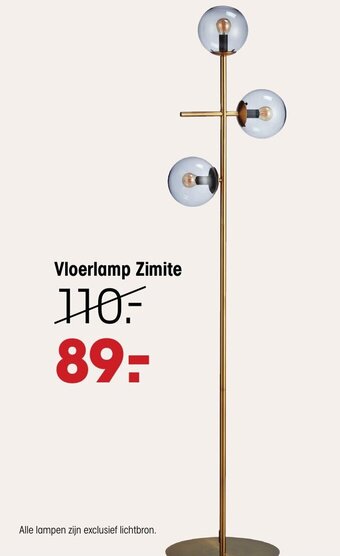 Kwantum Vloerlamp Zimite aanbieding