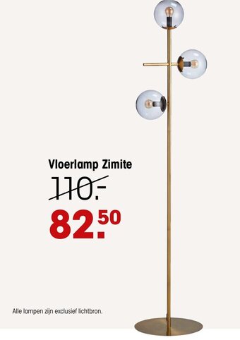 Kwantum Vloerlamp Zimite aanbieding