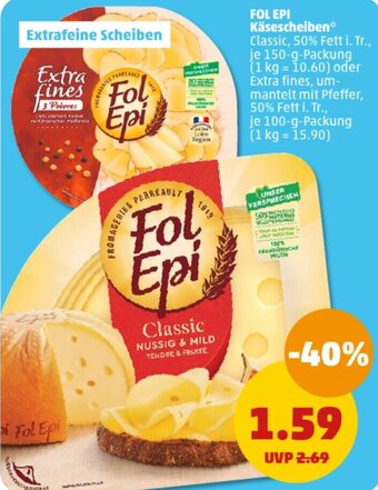 PENNY DE FOL EPI Käsescheiben 150 g aanbieding