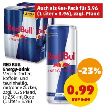 PENNY DE RED BULL Energy-Drink 250 ml aanbieding