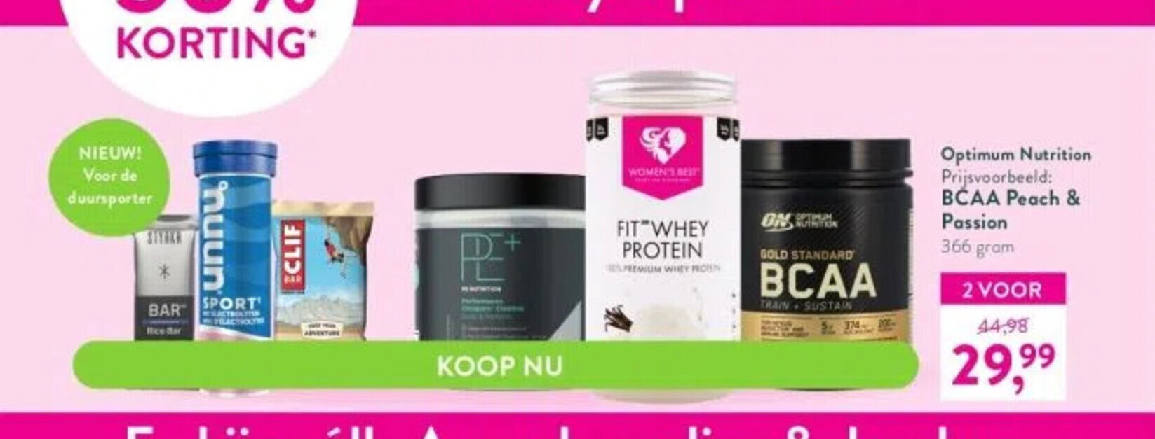 Optimum Nutrition Prijsvoorbeeld BCAA Peach & Passion 366 gram