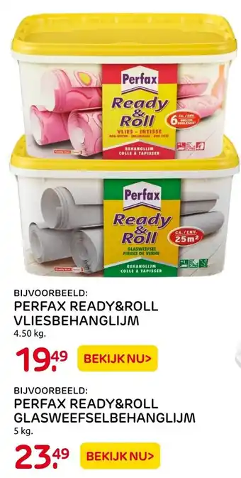 Praxis Perfax ready&roll vliesbehanglijm 4,50kg aanbieding