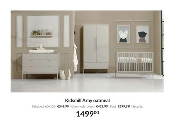Babypark Kidsmill amy oatmeal aanbieding