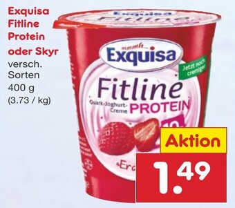 Netto Marken-Discount DE Exquisa Fitline Protein oder Skyr 400g aanbieding