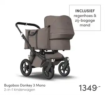 Baby & Tiener Bugaboo Donkey 3 Mono 2-in-1 kinderwagen aanbieding