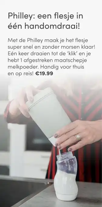 Baby & Tiener Philley: een flesje in één handomdraai! aanbieding