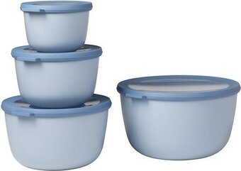 Bol.com Mepal - multikom cirqula vershouddoos set - 500 + 1000 + 2000 + 3000 ml - rond - nordic blue aanbieding