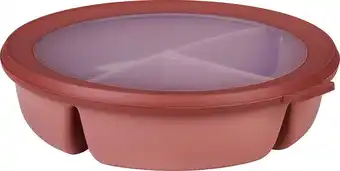 Bol.com Mepal - multikom cirqula vershouddoos - 3-vaks bento bowl - 250 ml, 250 ml & 500 ml - rond - vivid mauve aanbieding