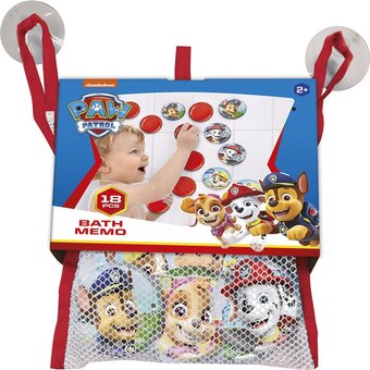 Bol.com Paw patrol totum badspeelgoed bad memo 19 delig in opbergnetje babyspeelgoed aanbieding