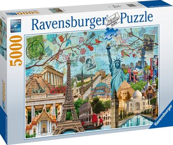 Bol.com Ravensburger puzzel big city collage - legpuzzel - 5000 stukjes aanbieding